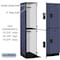 Salsbury Industries 2 Tier Designer Locker, 54"Wx76"Hx21"D, 6 Door, Blue 18-22361BLU - alternate 2